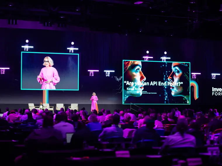 The Investment Forum 2026 — the stage set during a session